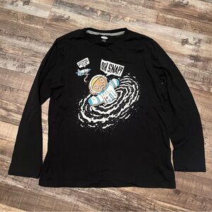 Old Navy Oh Snap Gingerbread Astronaut Long Sleeve T-shirt